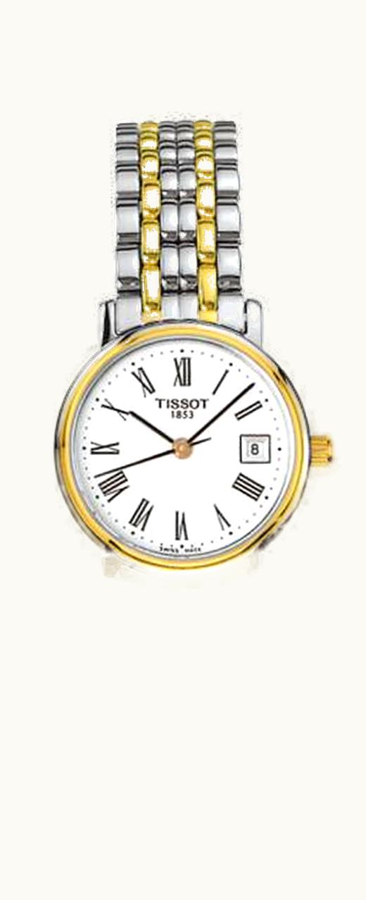 Tissot Desire Quartz 24 Stainless Steel / Yellow Gold PVD / White / Bracelet