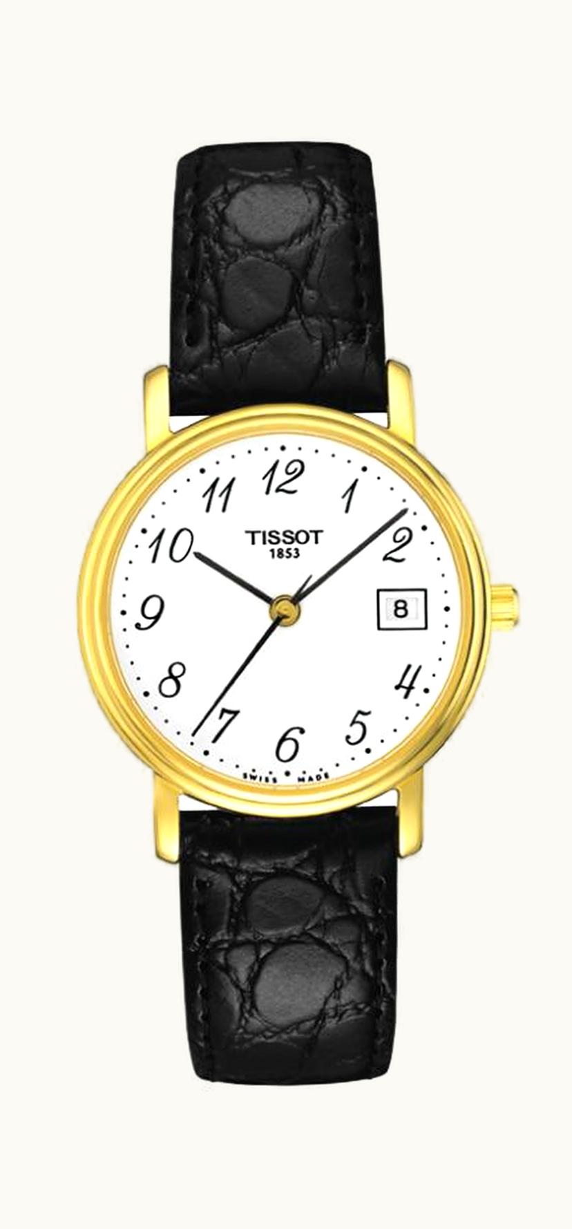 Tissot Desire Quartz 27 Yellow Gold PVD / White / Strap