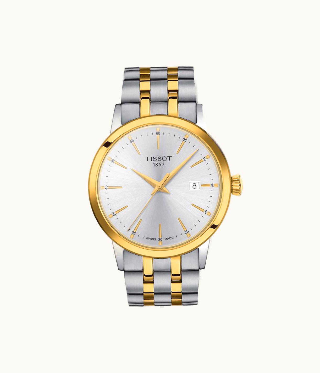 Tissot Dream Quartz 42 Stainless Steel - Yellow Gold / Silver / Bracelet