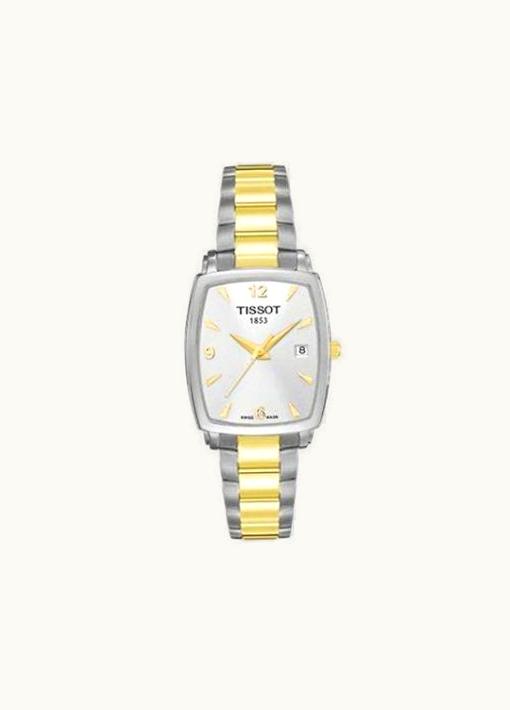 Tissot Everytime Tonneau Stainless Steel / PVD Yellow Gold / Silver / Bracelet