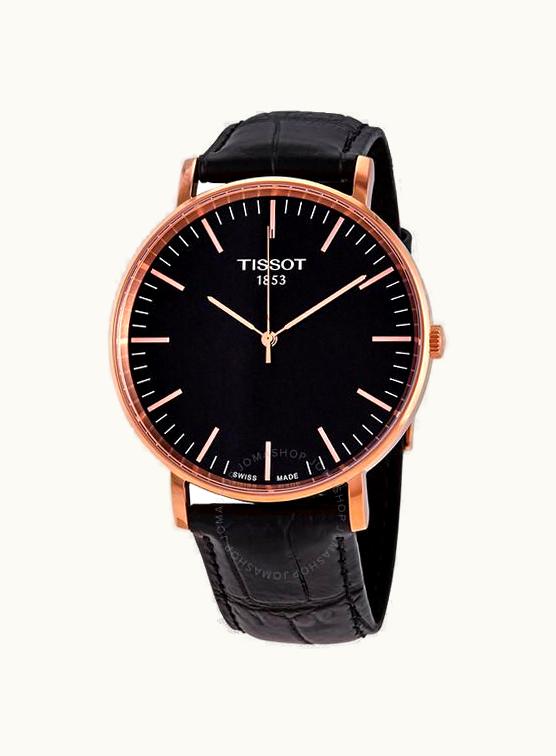 Tissot Everytime Large Rose Gold PVD / Black / Strap