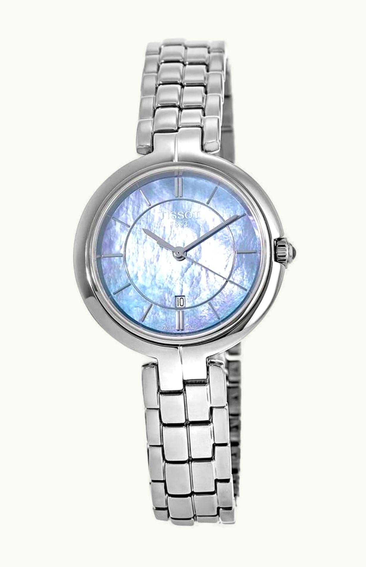 Tissot Flamingo Stainless Steel / Black MOP / Bracelet