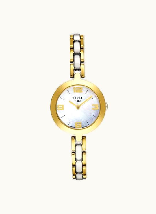 Tissot Flamingo Yellow Gold PVD / MOP / Strap
