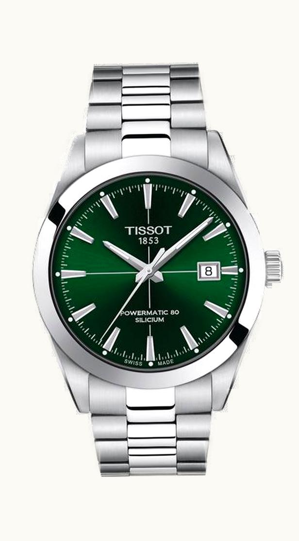 Tissot Gentleman Powermatic Stainless Steel / Green / Bracelet
