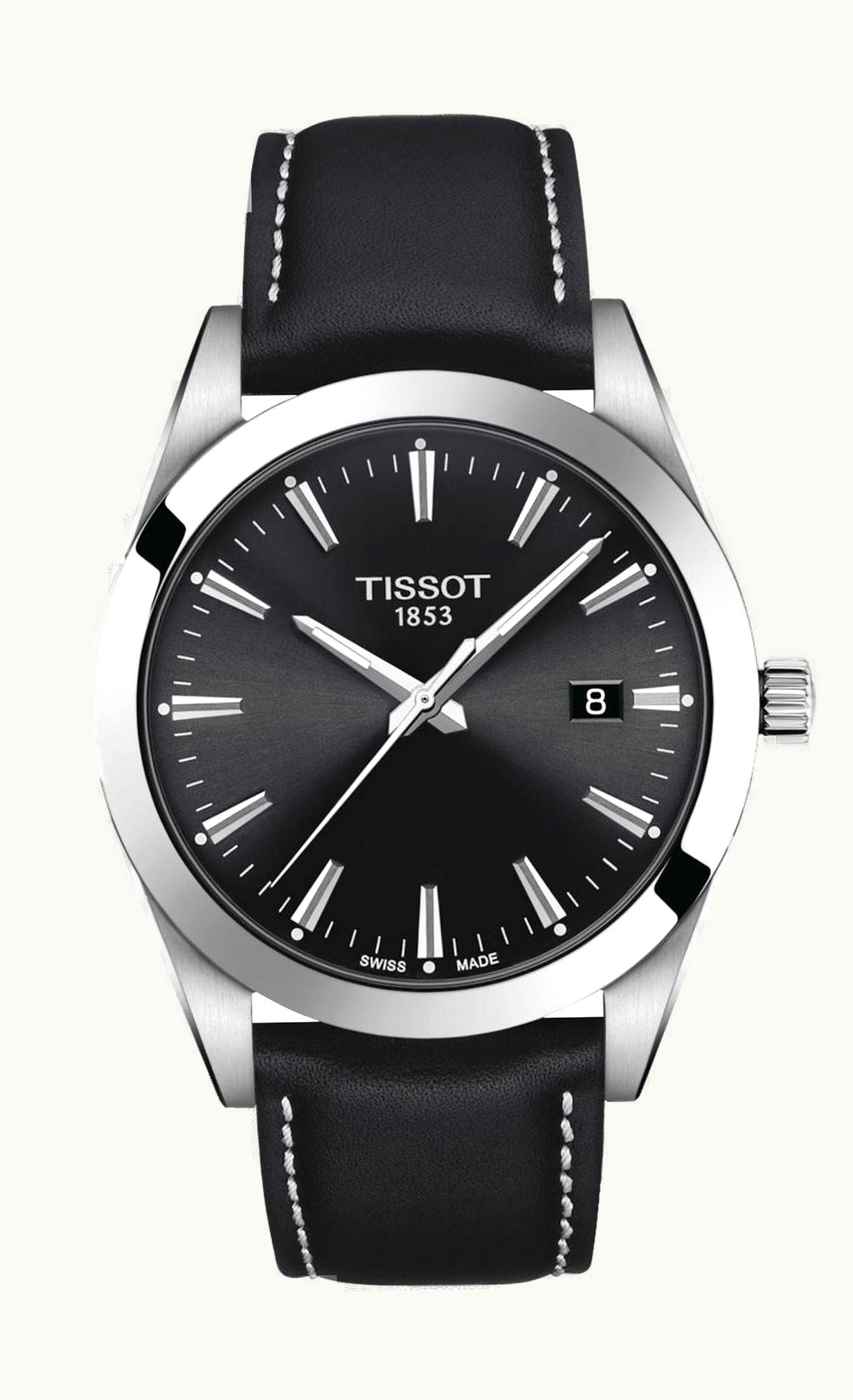 Tissot Gentleman Quartz Stainless Steel / Black / Strap