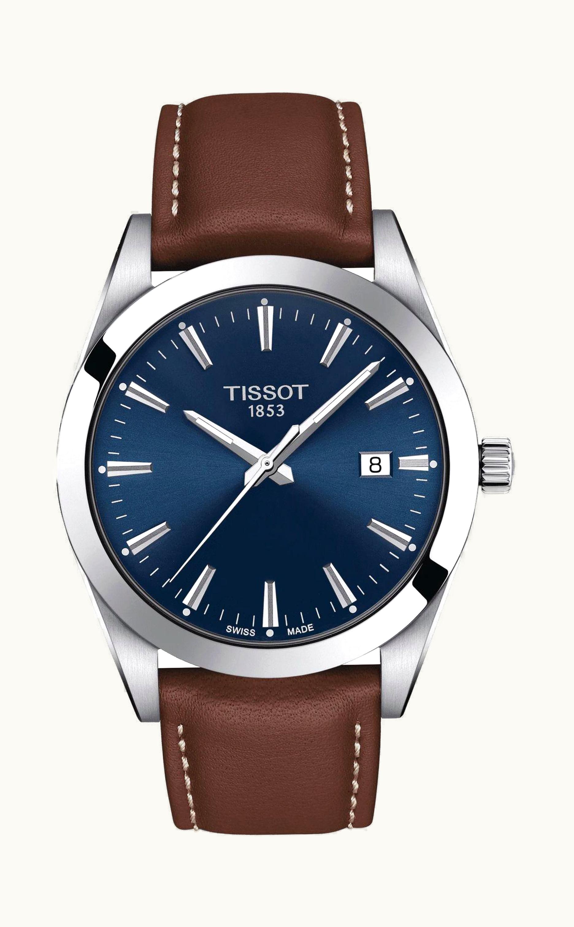 Tissot Gentleman Quartz Stainless Steel / Blue / Strap