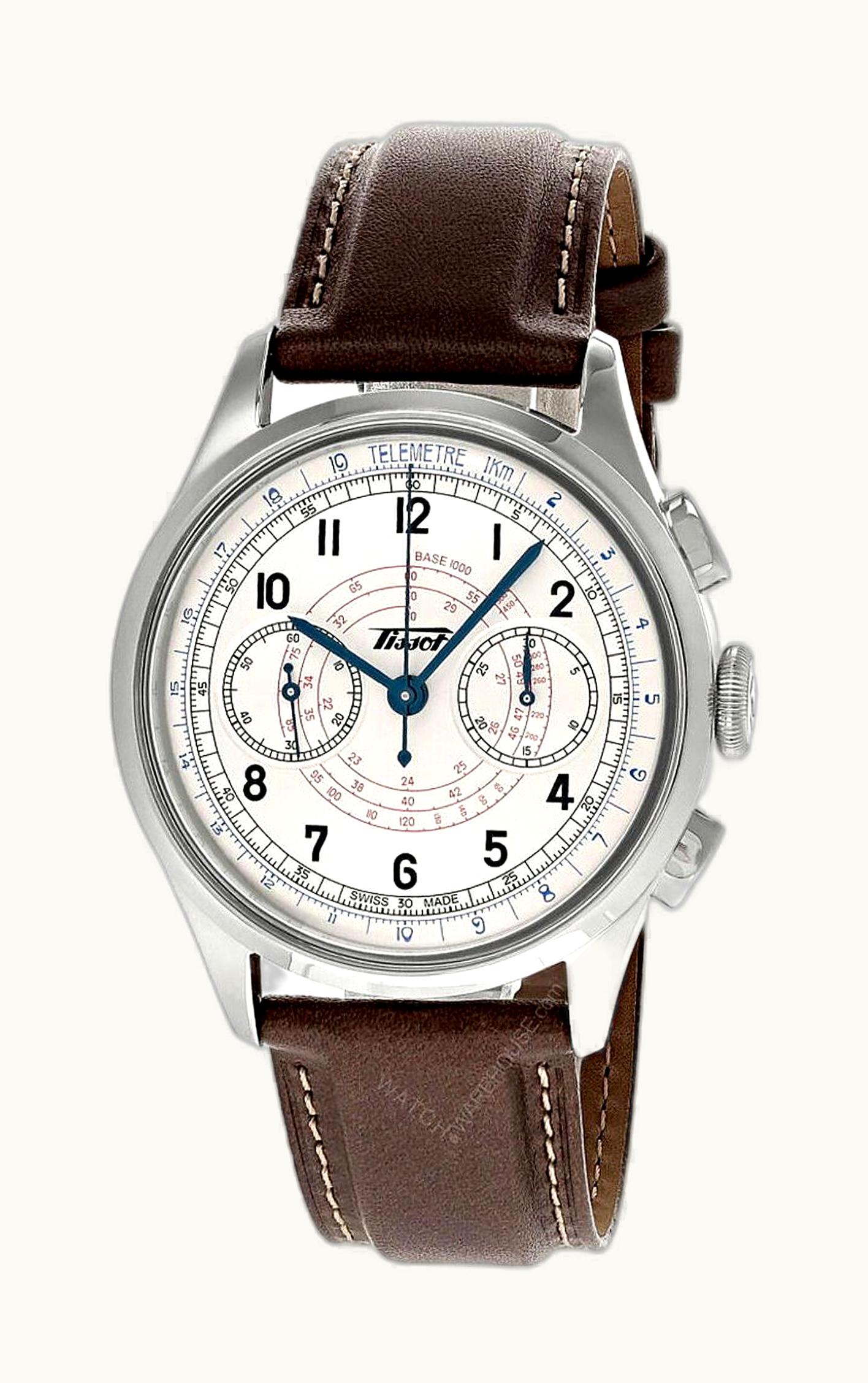 Tissot Telemeter 1938 Chronograph Stainless Steel / Silver