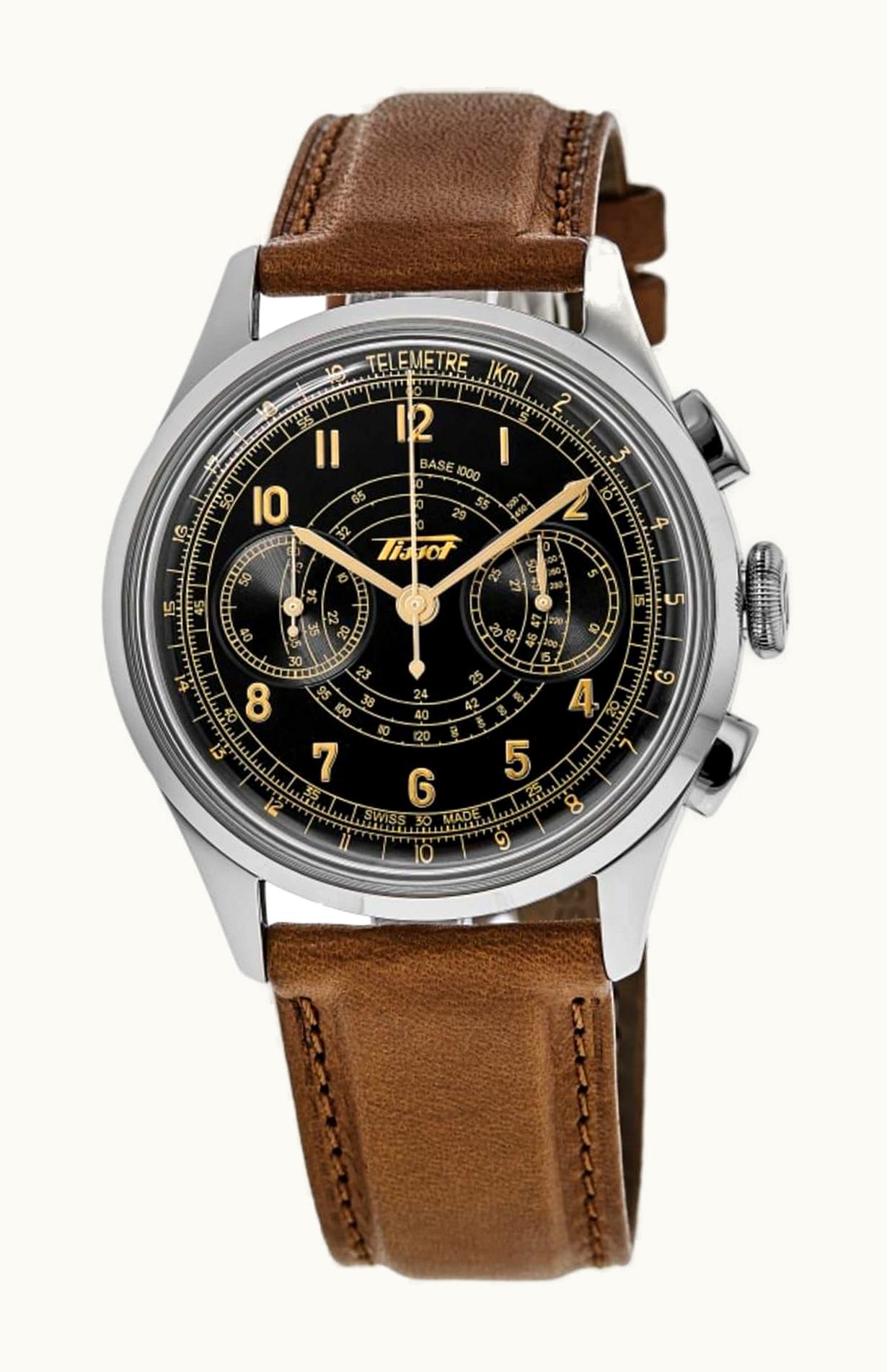 Tissot Telemeter 1938 Chronograph Stainless Steel / Black