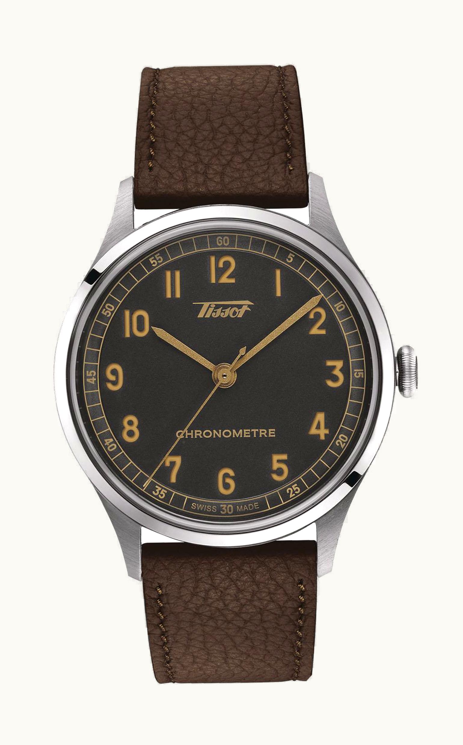 Tissot Heritage 1938 Small Second Stainless Steel / Black / Milanese
