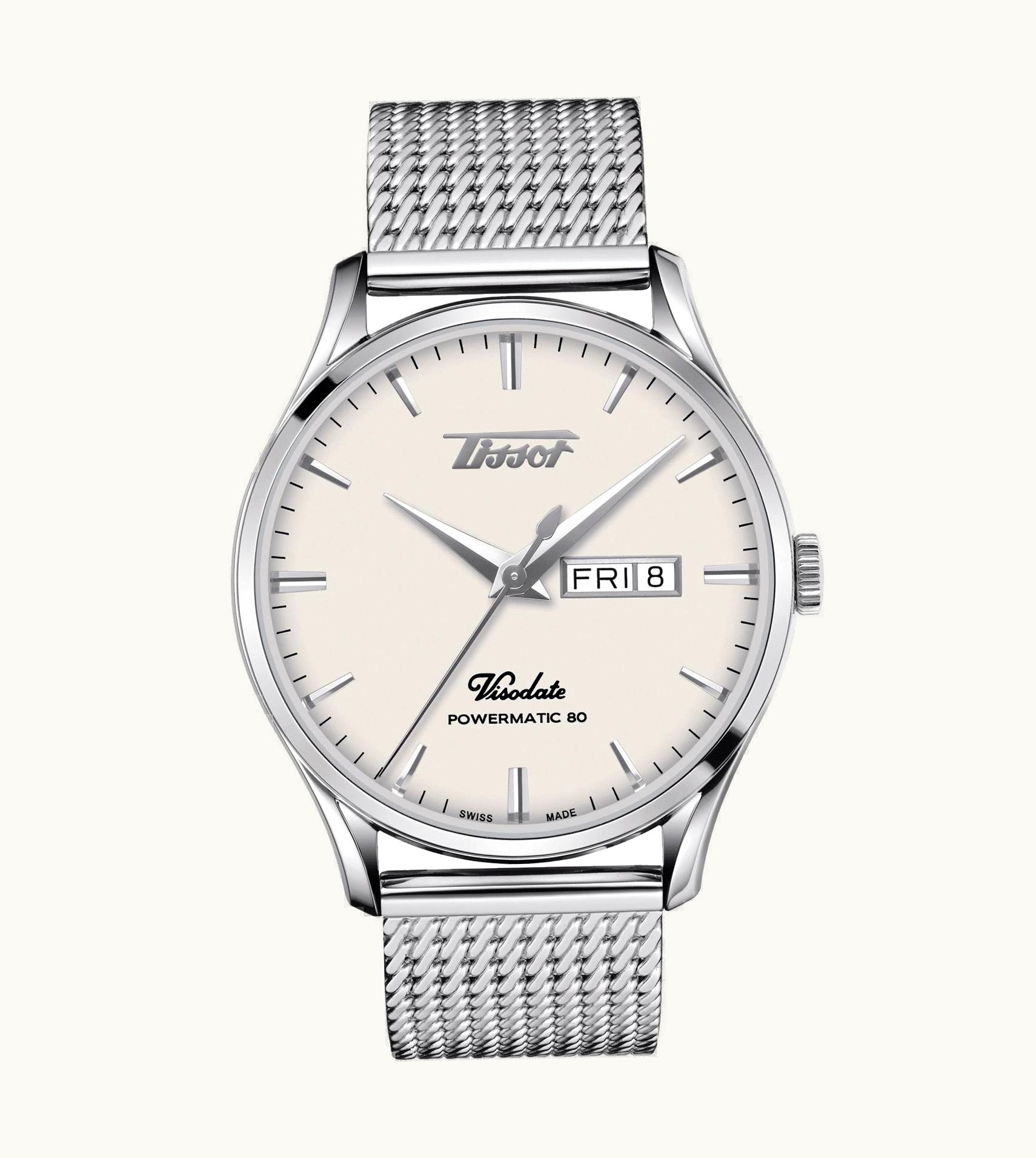 Tissot Visodate Powermatic 80 Stainless Steel / Silver / Bracelet