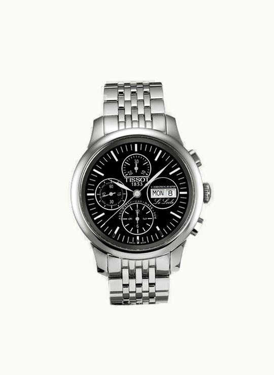 Tissot Le Locle Chronograph 42.3 Stainless Steel / Black / Bracelet