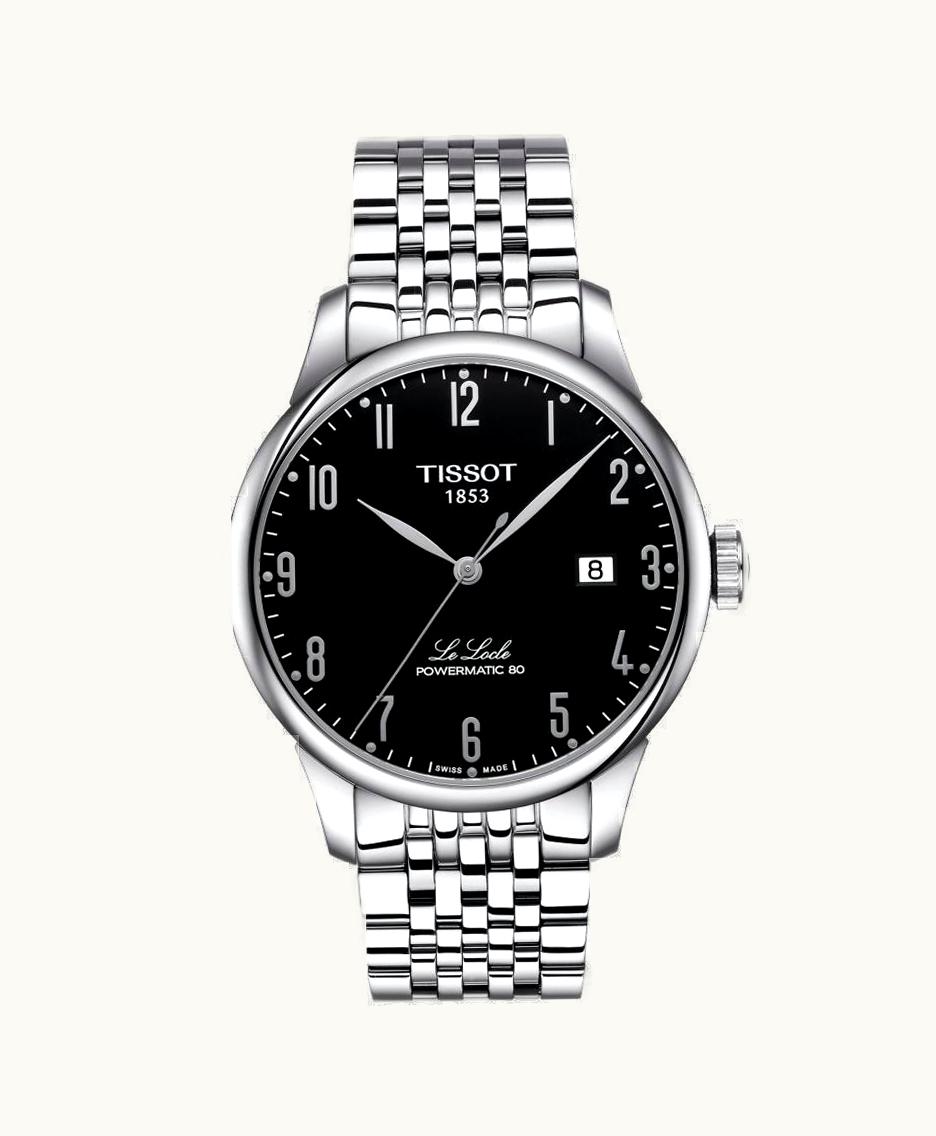 Tissot Le Locle Powermatic 80 39.3 Stainless Steel / Black / Bracelet