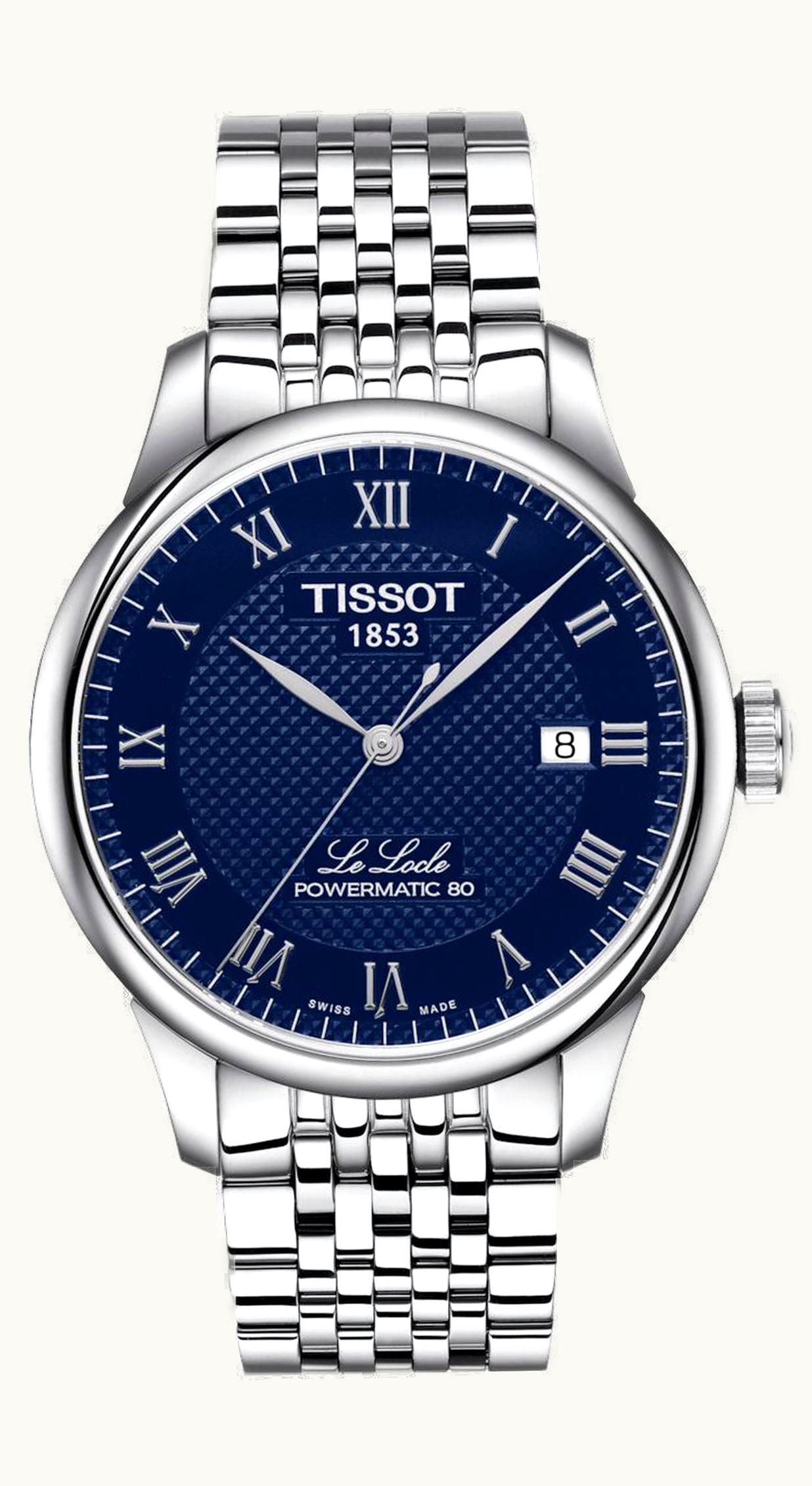 Tissot Le Locle Powermatic 80 39.3 Stainless Steel / Blue / Bracelet