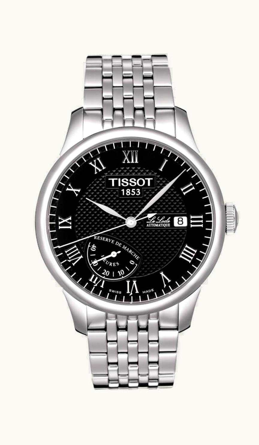 Tissot Le Locle Power Reserve 39.3 Stainless Steel / Black / Bracelet