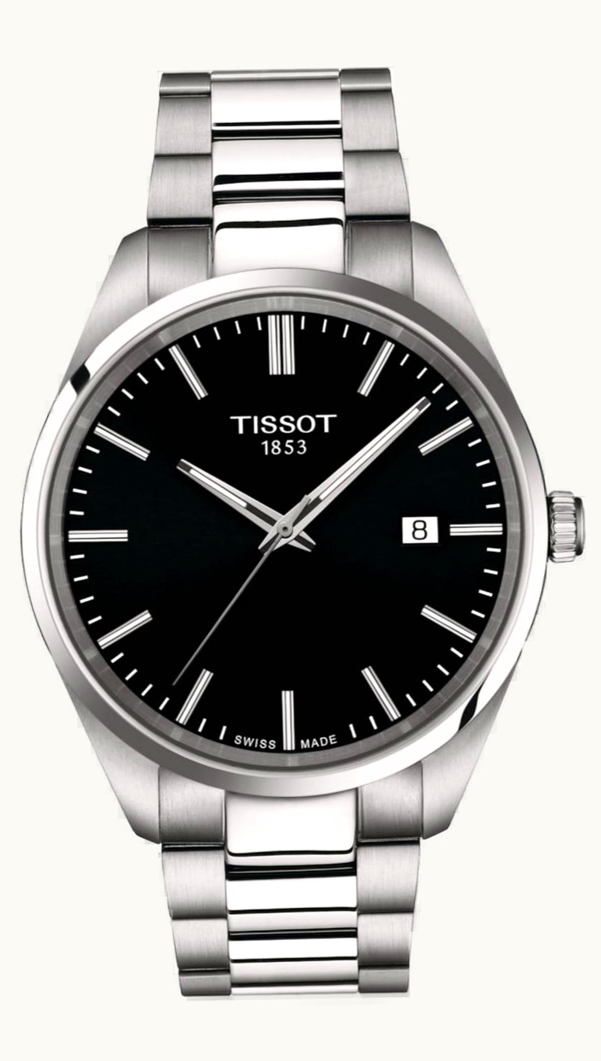 Tissot PR 100 Quartz 40 Stainless Steel / Black / Bracelet
