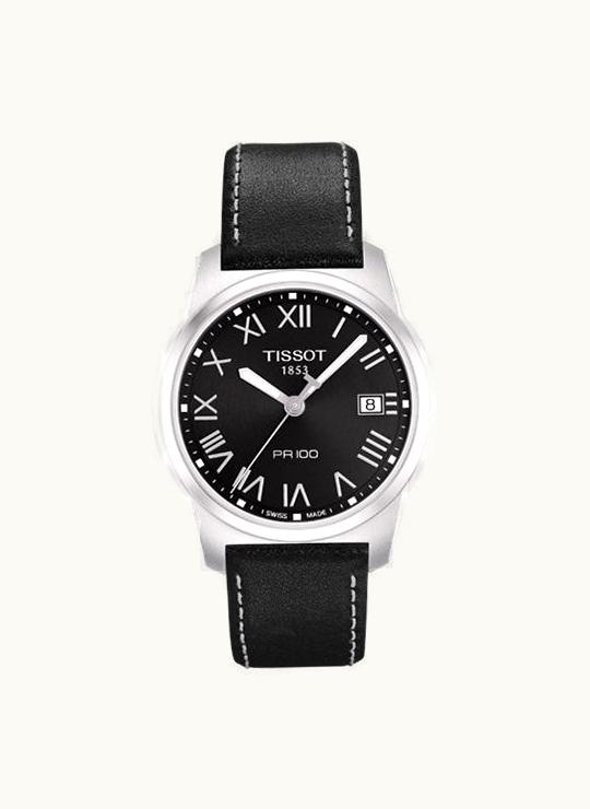 Tissot PR 100 Quartz 38 Stainless Steel / Black / Strap