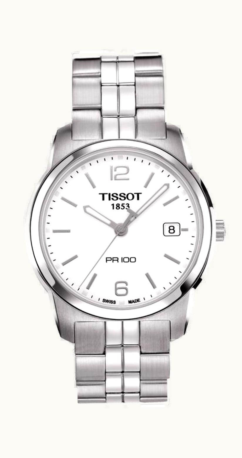 Tissot PR 100 Quartz 38 Stainless Steel / White / Bracelet