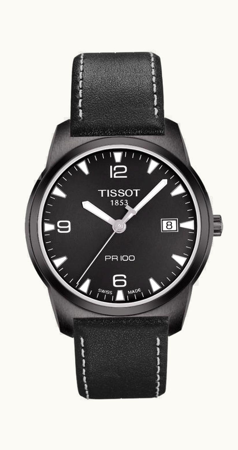 Tissot PR 100 Quartz 38 PVD / Black / Strap