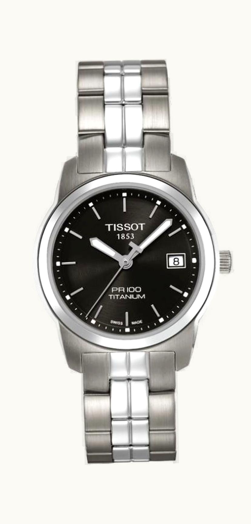 Tissot PR 100 Quartz 27 Titanium / Black / Bracelet