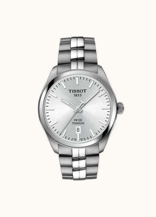 Tissot PR 100 Quartz 39 Titanium / Silver / Bracelet
