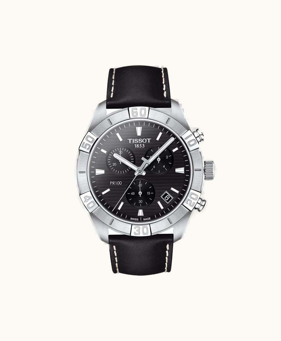 Tissot PR 100 Sport Gent Chronograph Stainless Steel / Black