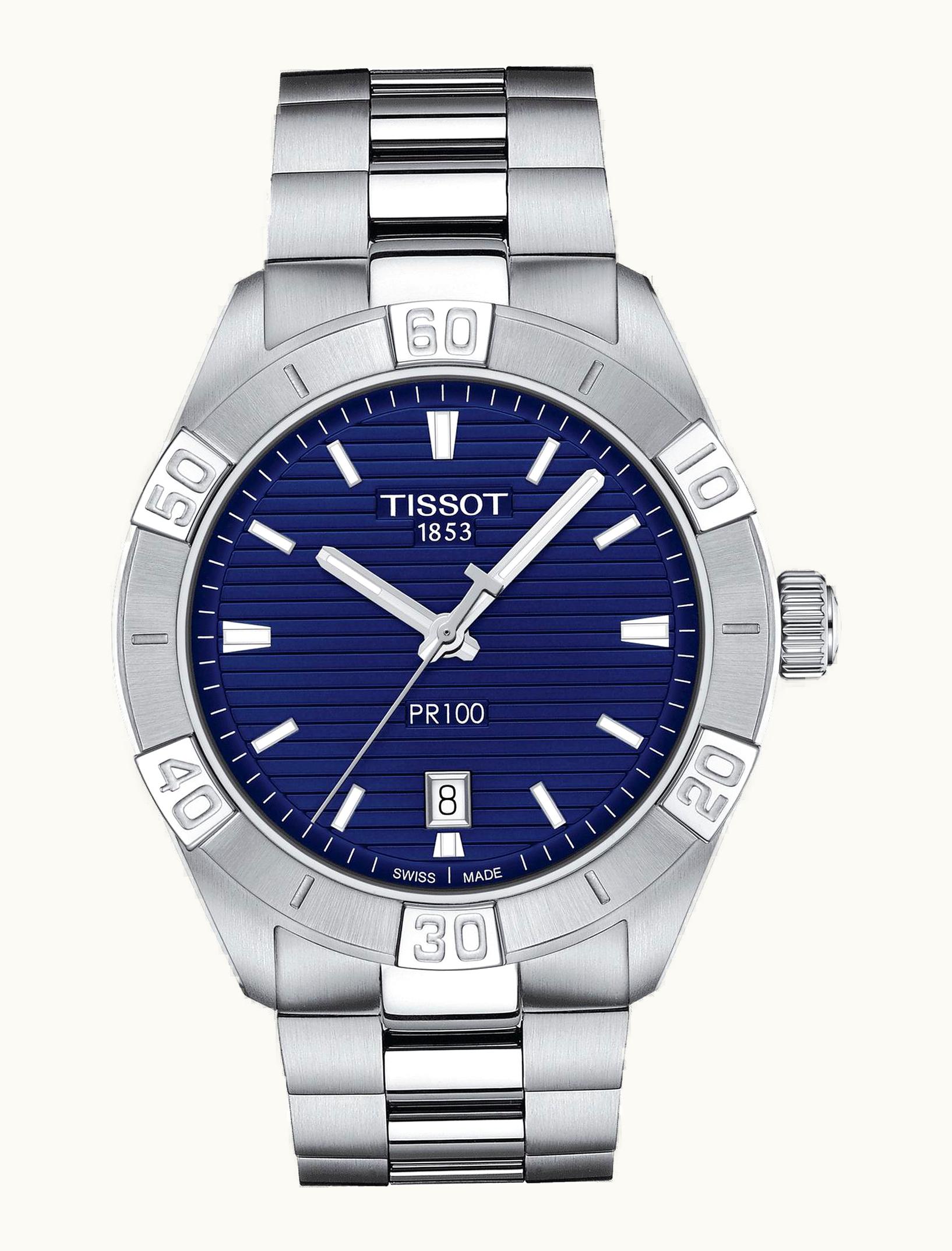 Tissot PR 100 Sport Gent Stainless Steel / Blue / Bracelet