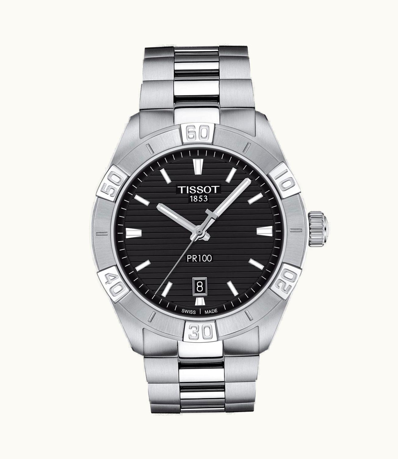 Tissot PR 100 Sport Gent Stainless Steel / Black / Bracelet