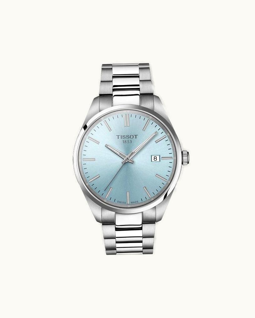 Tissot PR 100 Quartz 40 Stainless Steel / Ice Blue / Bracelet
