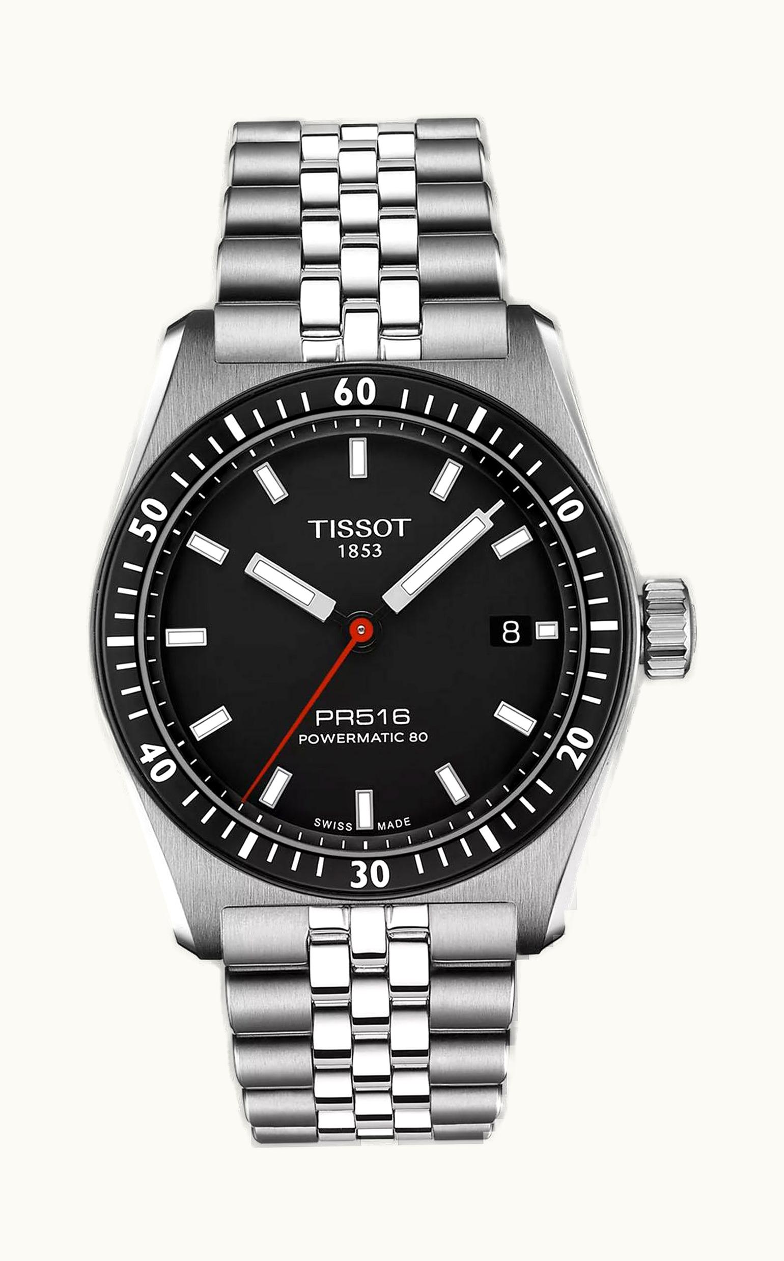 Tissot PR516 Powermatic 80 Stainless Steel / Black / Bracelet