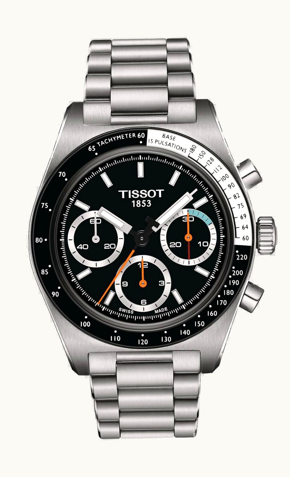 Tissot PR516 Chronograph Mechanical Stainless Steel / Black / Bracelet