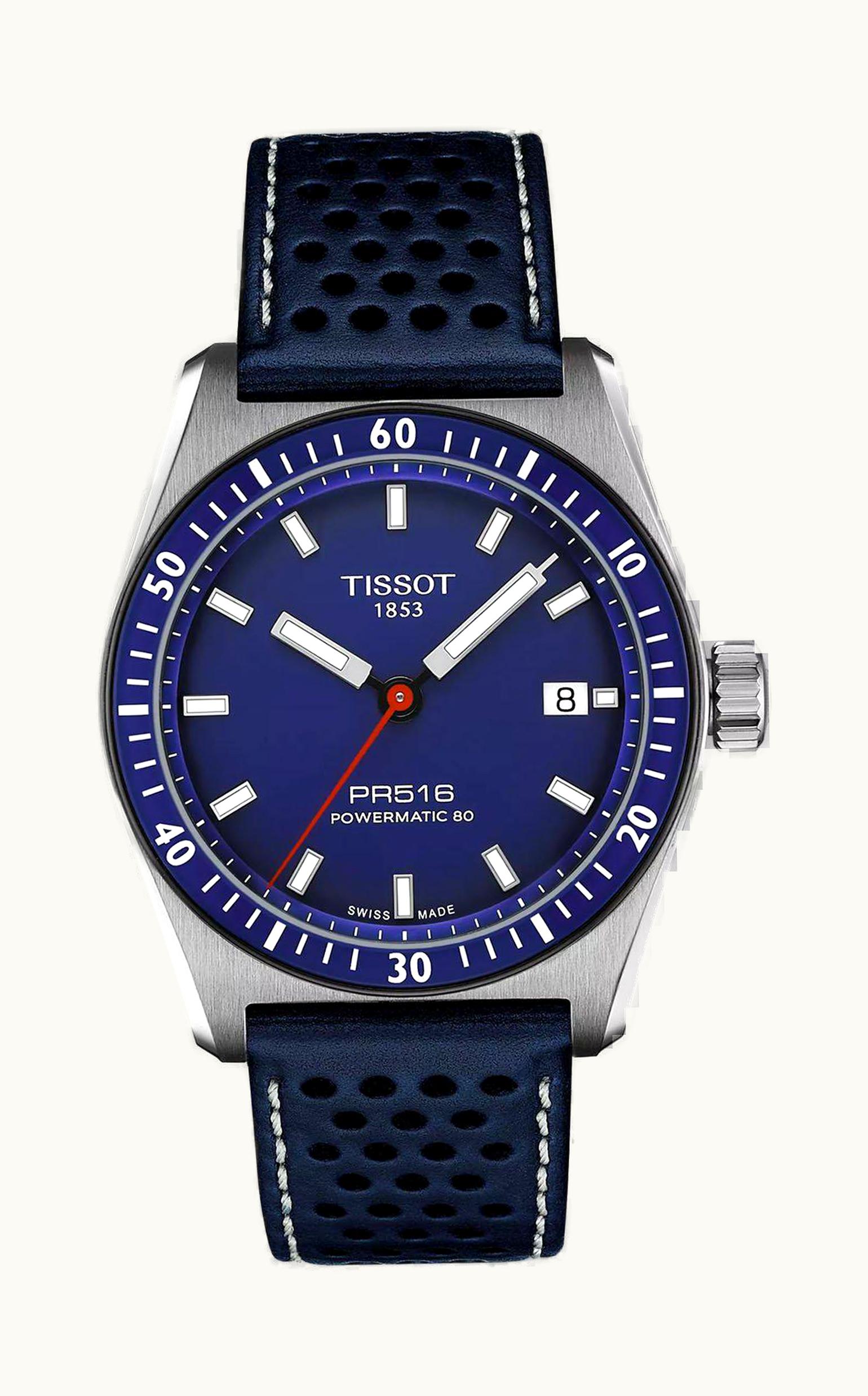 Tissot PR516 Powermatic 80  Stainless Steel / Blue
