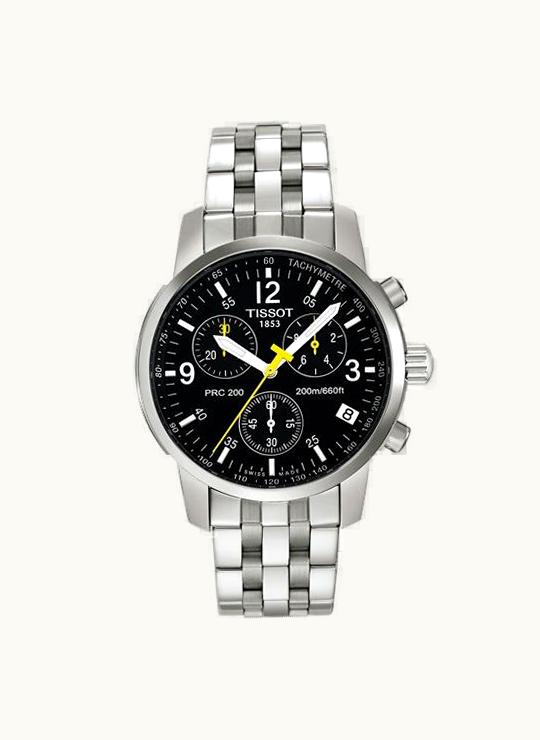 Tissot PRC 200 Quartz Chronograph Yellow Hand Bracelet
