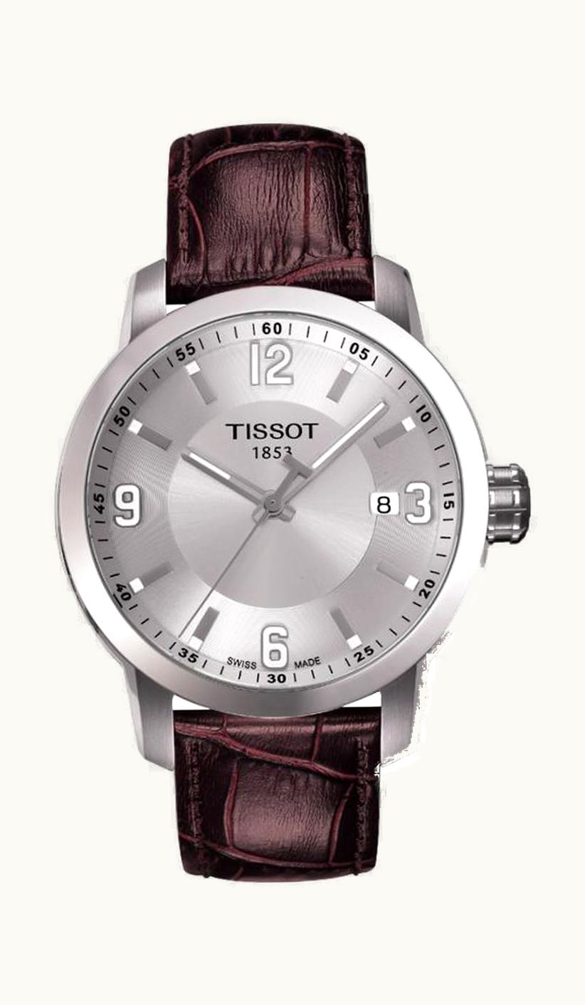 Tissot PRC 200 Quartz Silver Leather