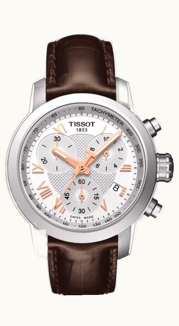 Tissot PRC 200 Quartz Chronograph Lady Rose Roman