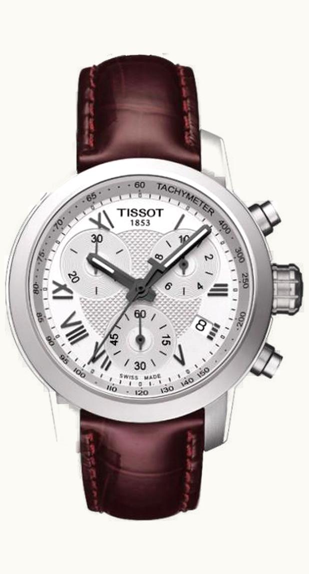 Tissot PRC 200 Quartz Chronograph Lady Roman Leather