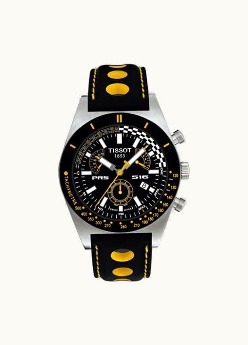 Tissot PRS 516 Quartz Chronograph 40 Stainless Steel / Black / Strap