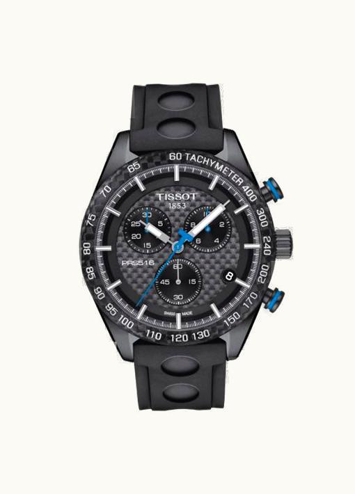 Tissot PRS 516 Chronograph Quartz PVD / Carbon / Strap