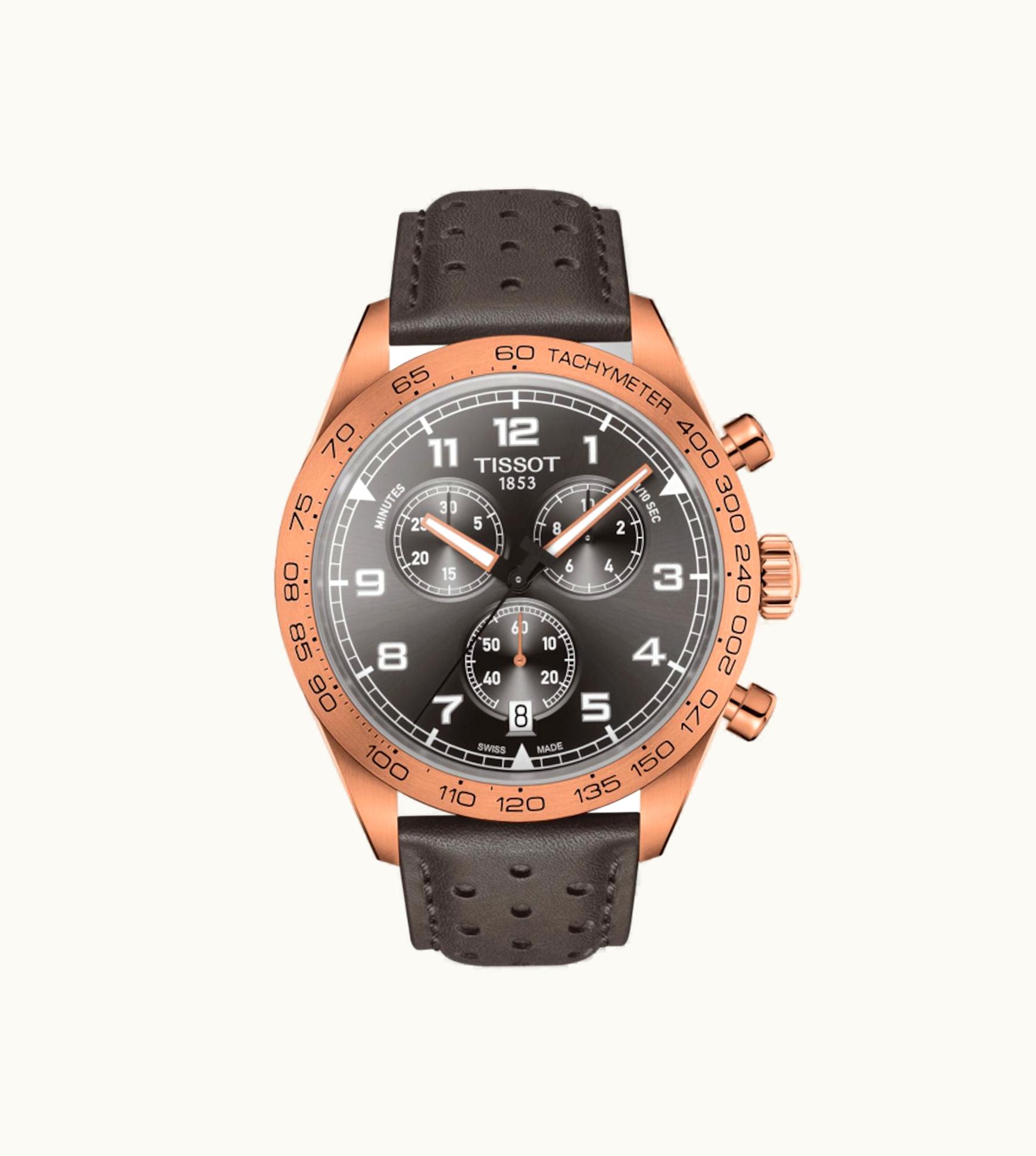 Tissot PRS 516 Quartz Chronograph Rose Gold / Grey