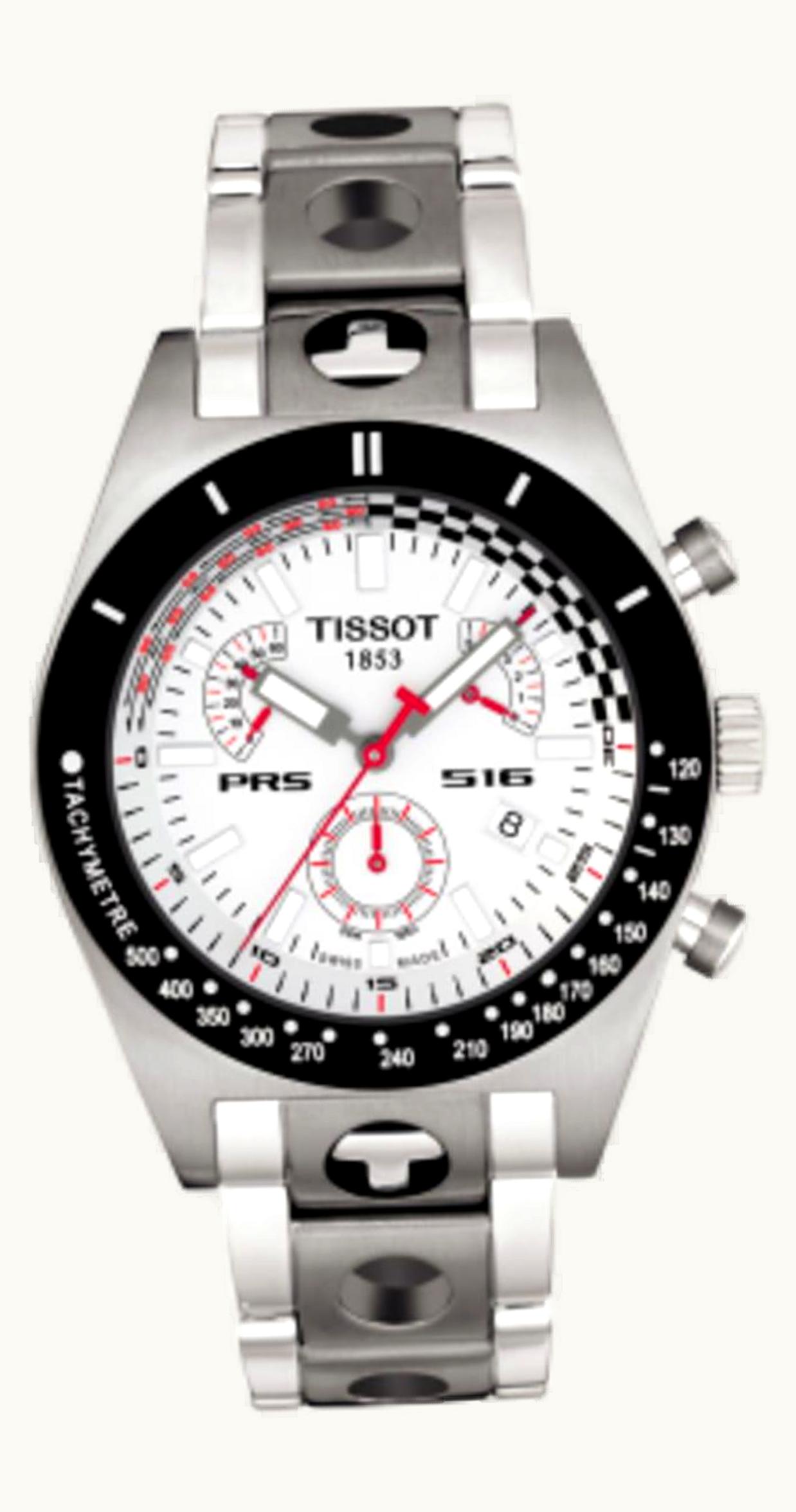 Tissot PRS 516 Quartz Chronograph 40 Stainless Steel / Silver / Bracelet