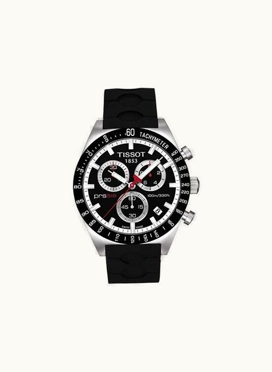 Tissot PRS 516 Quartz Chronograph Black Rubber