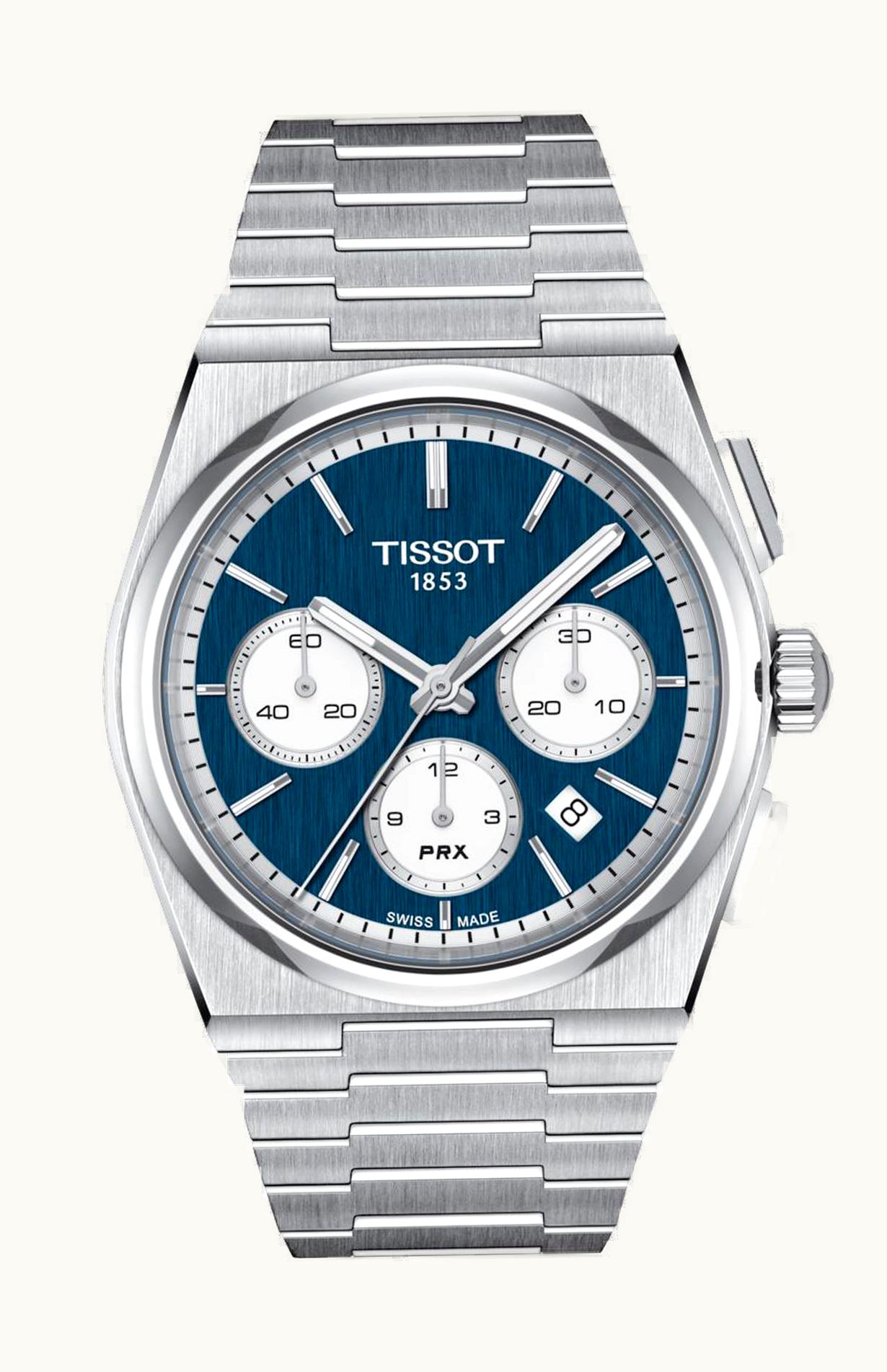 Tissot PRX Chronograph Stainless Steel / Blue