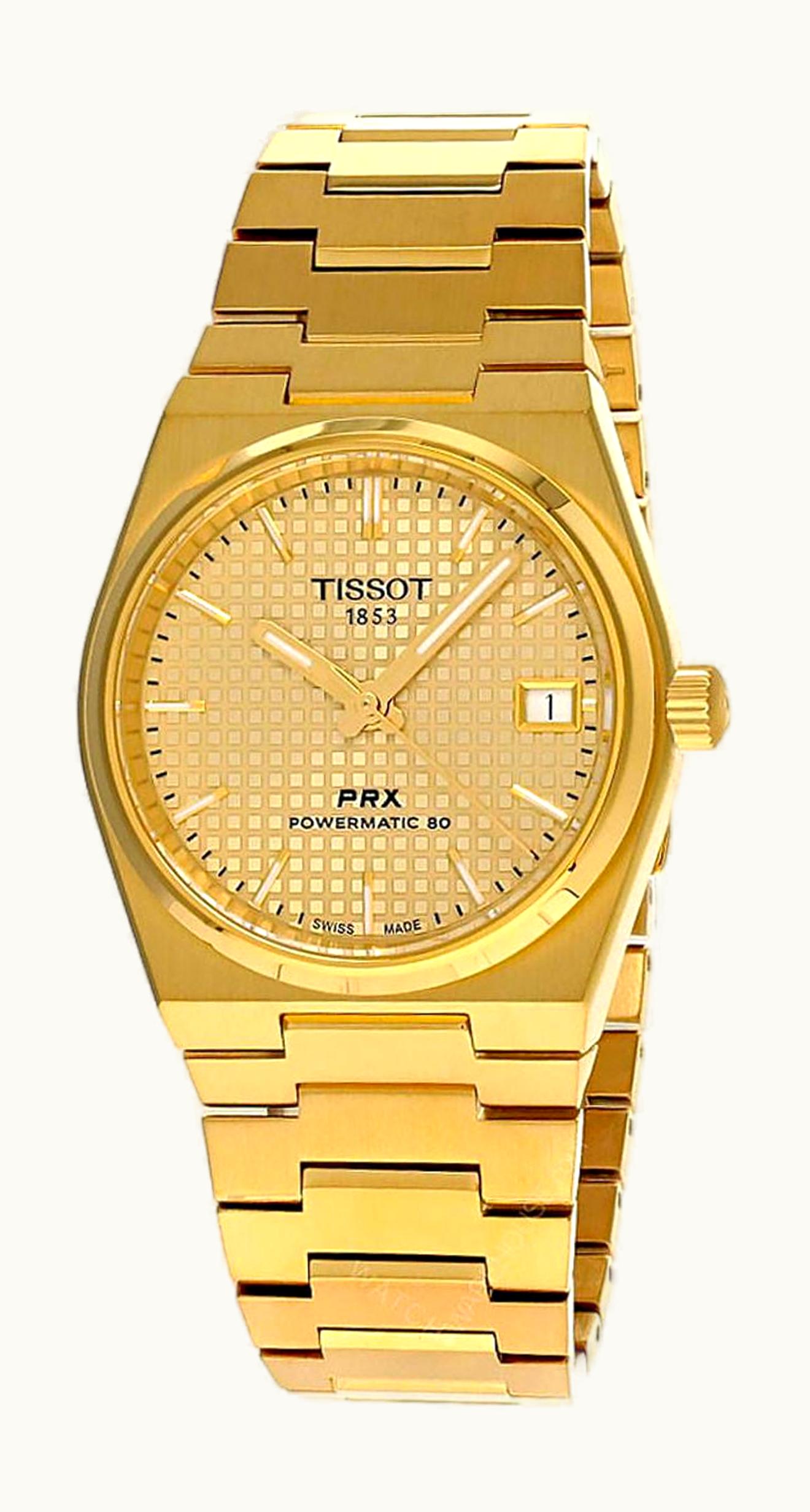Tissot PRX 35 Powermatic 80 Yellow Gold / Champagne