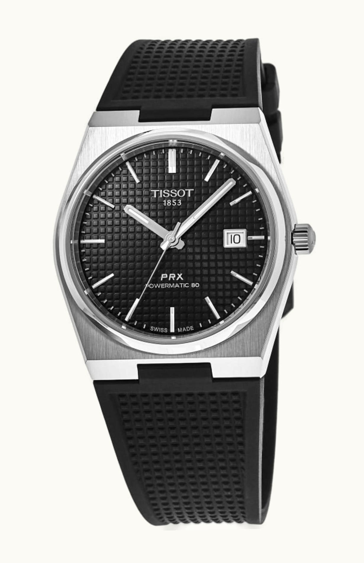 Tissot PRX Powermatic 80 Stainless Steel / Black / Rubber