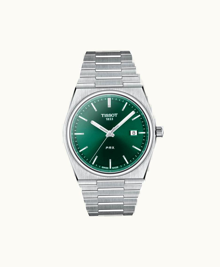 Tissot PRX Quartz Stainless Steel / Green