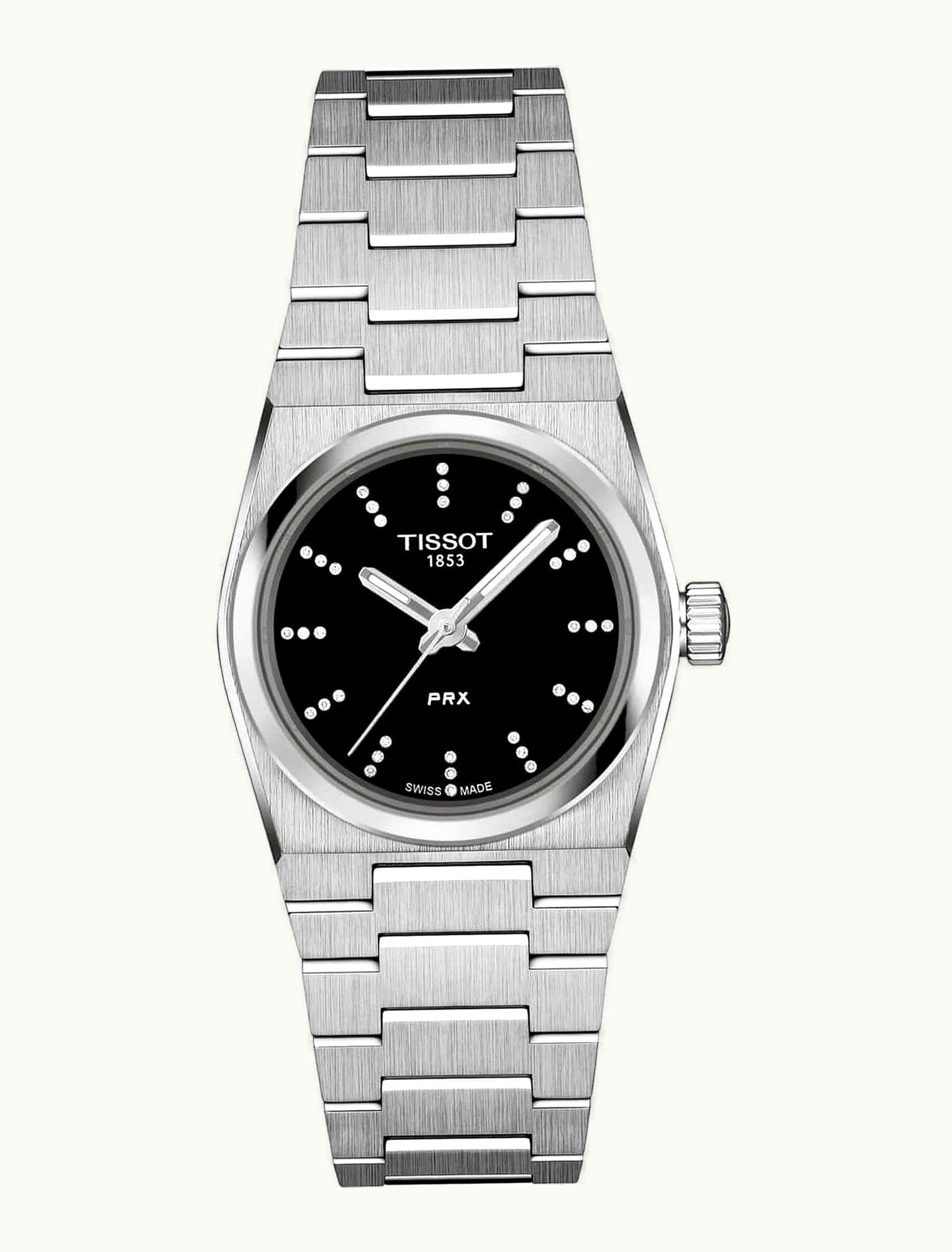 Tissot PRX Quartz 25 Stainless Steel / Black - Diamond
