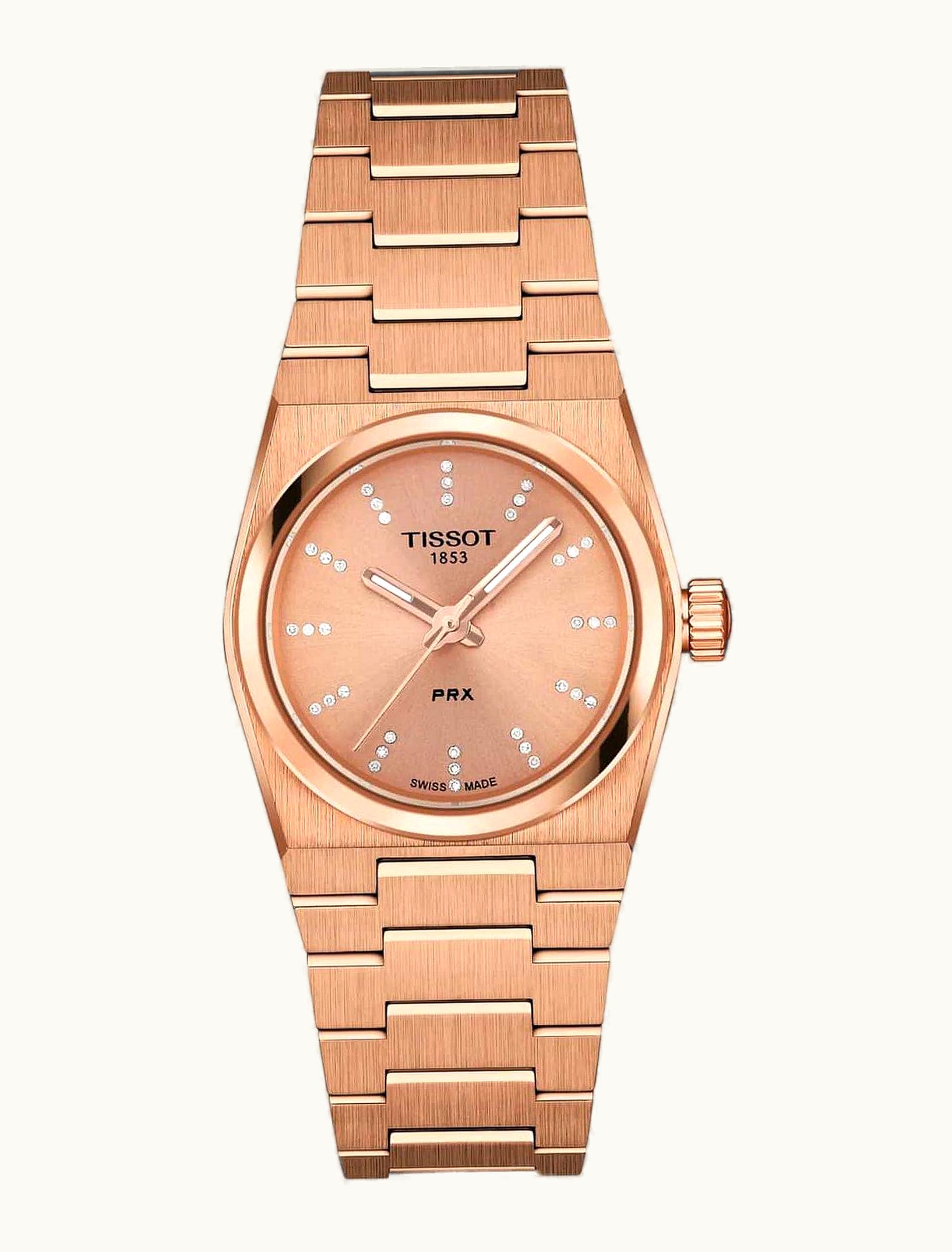 Tissot PRX Quartz 25 Rose Gold / Rose - Diamond