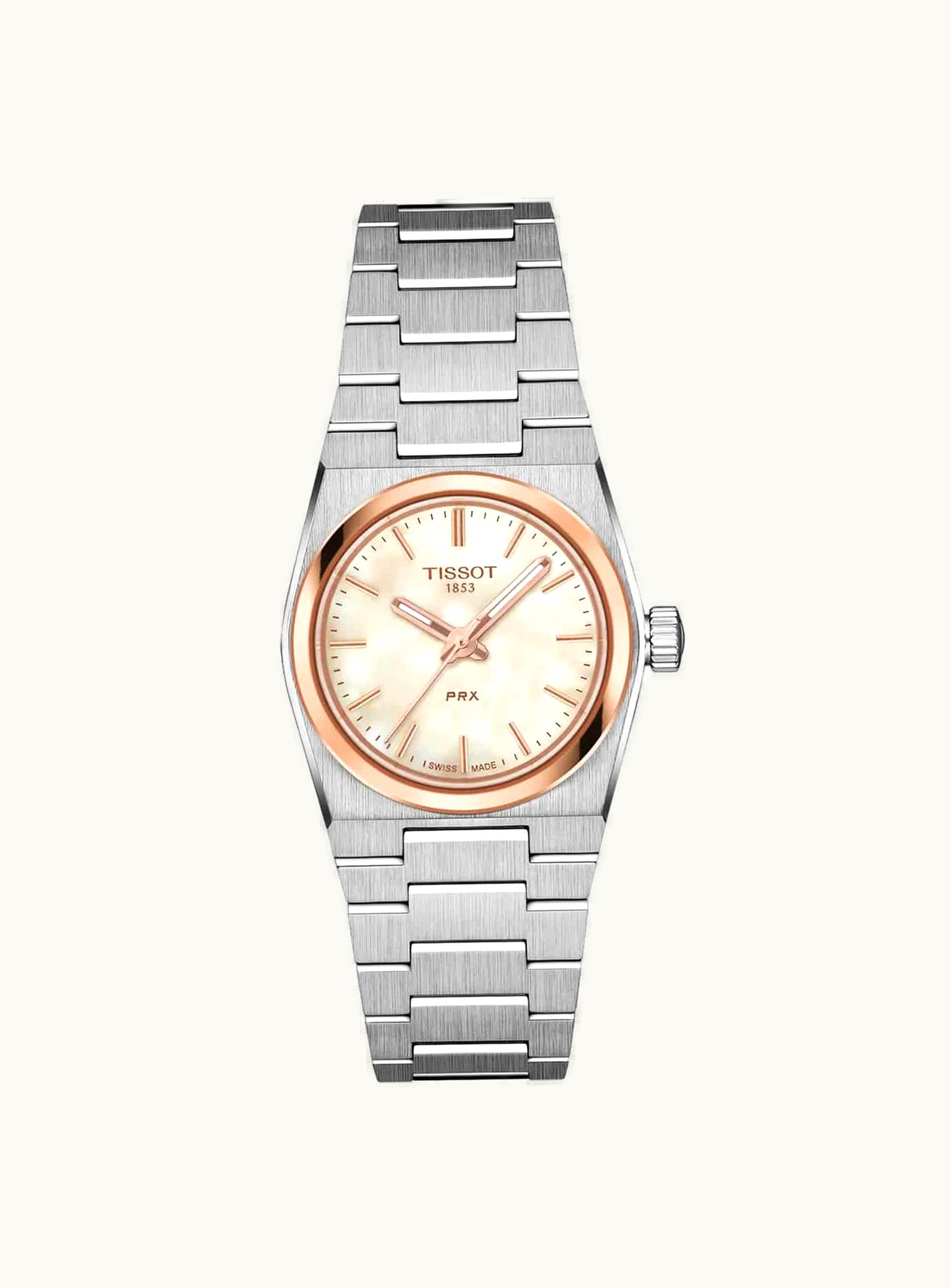 Tissot PRX Quartz 25 Stainless Steel - Rose Gold / MOP