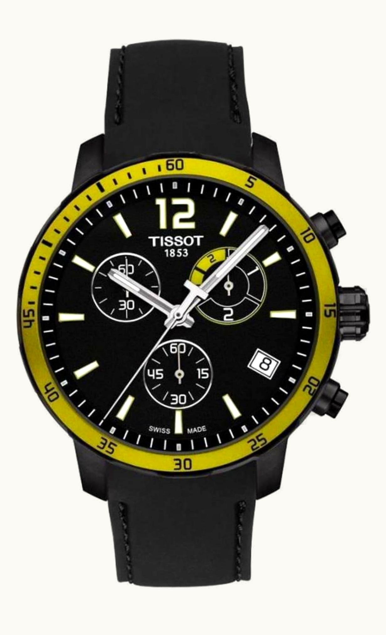 Tissot Quickster Chronograph Football PVD / Black