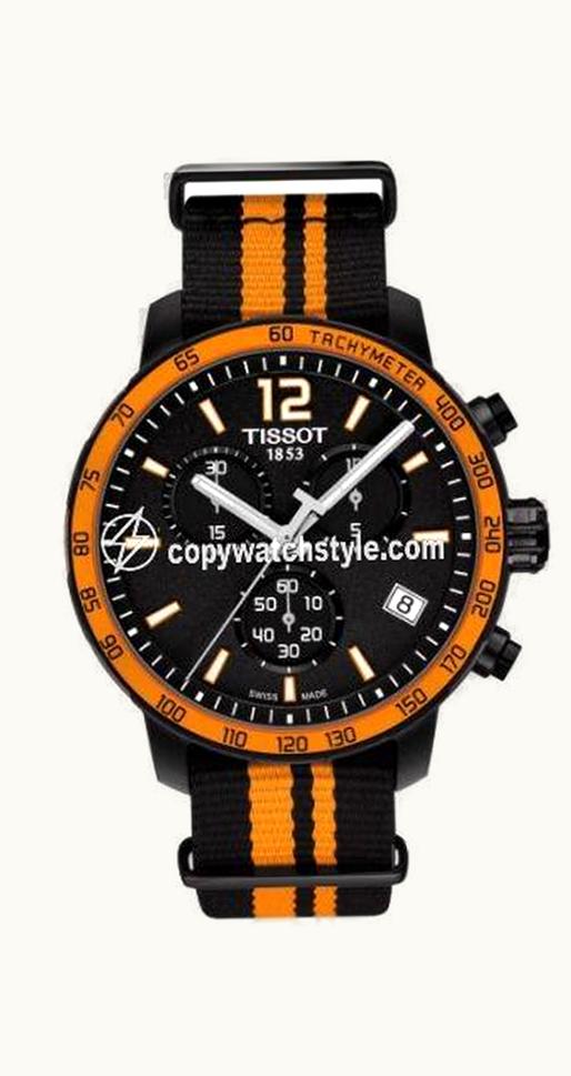 Tissot Quickster Chronograph PVD / Orange / NATO