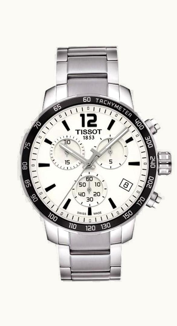 Tissot Quickster Chronograph Stainless Steel / Silver / Bracelet